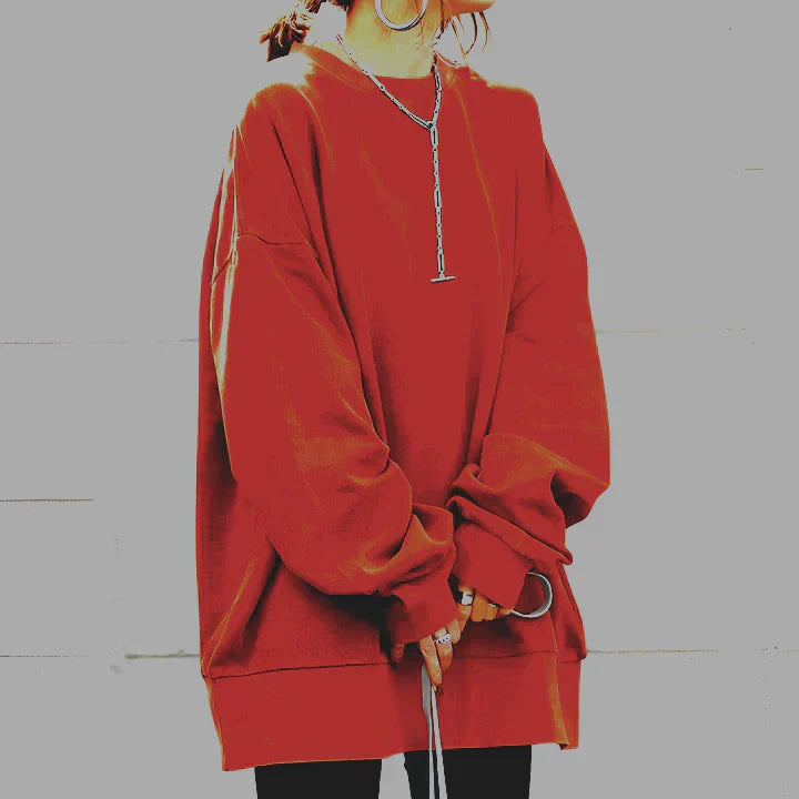 Sally | Oversized round neck jumper for women