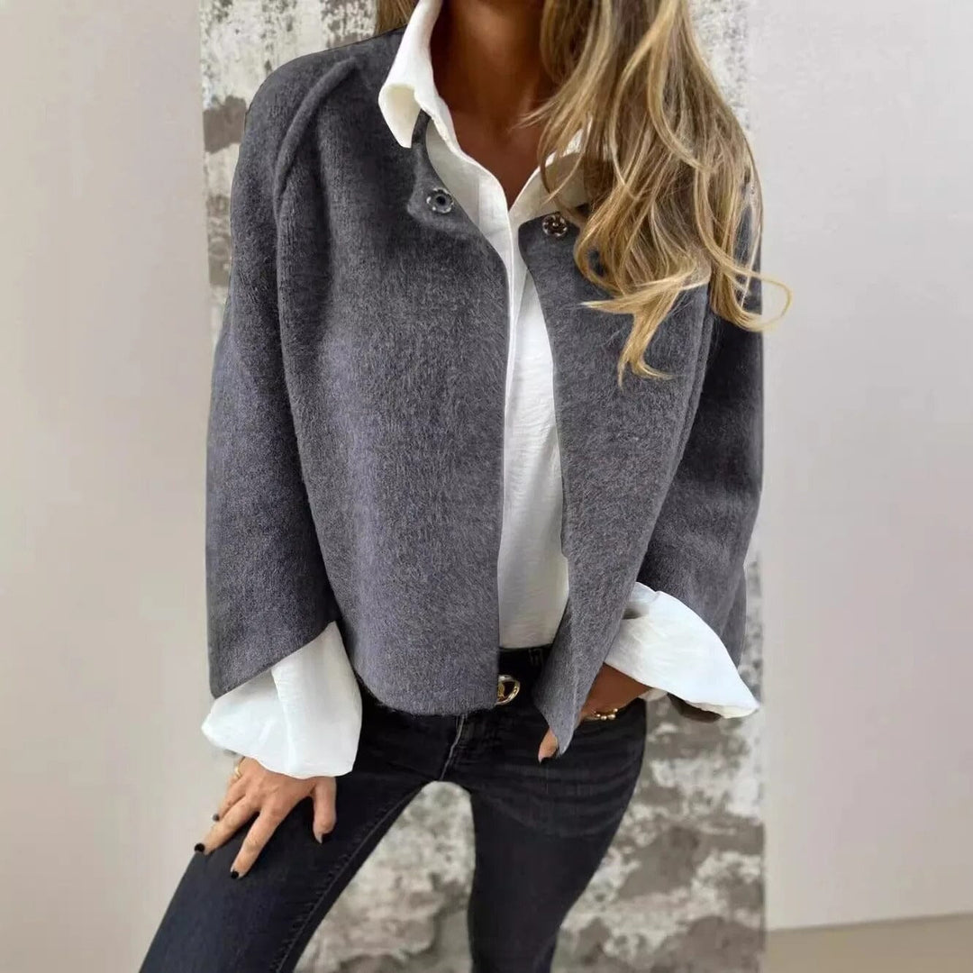Sadie™ - Short Fur Jacket with Buttons