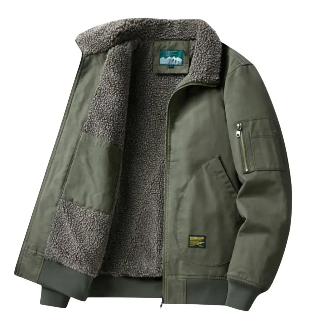 Lachlan | Blouson bomber robuste doublé sherpa