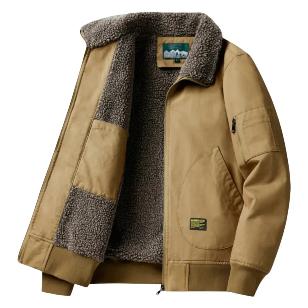 Lachlan | Blouson bomber robuste doublé sherpa