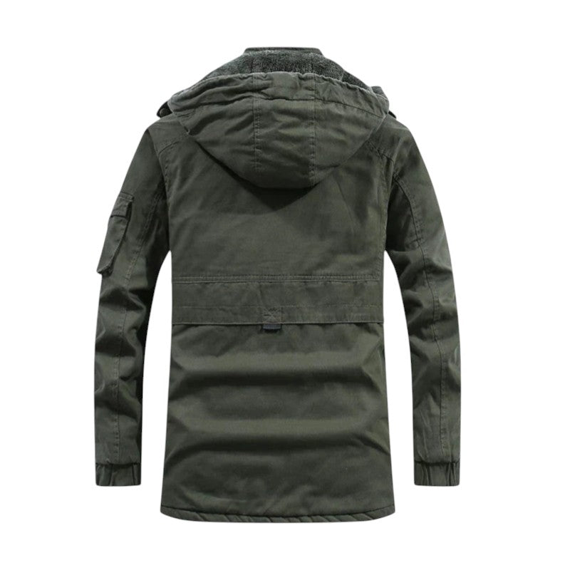 Brock | Veste d'hiver à capuche doublée en polaire