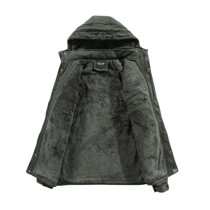 Brock | Veste d'hiver à capuche doublée en polaire