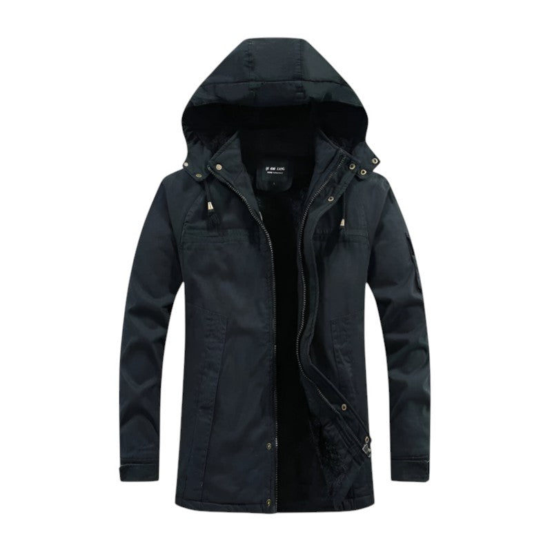 Brock | Veste d'hiver à capuche doublée en polaire