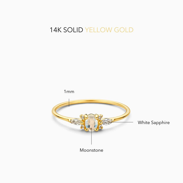 Bague Muse en Pierre de Lune
