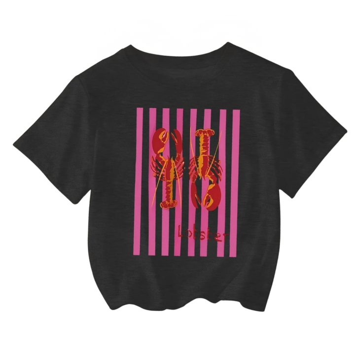 Mila | T-shirt graphique avec motif de homard audacieux
