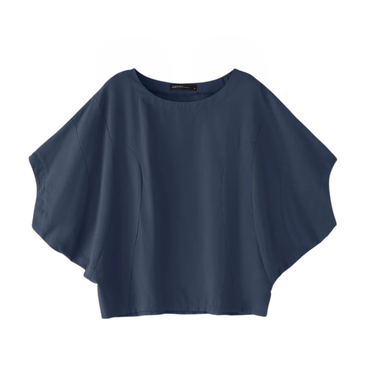 Freya | Blouse en lin à manches chauve-souris décontractée
