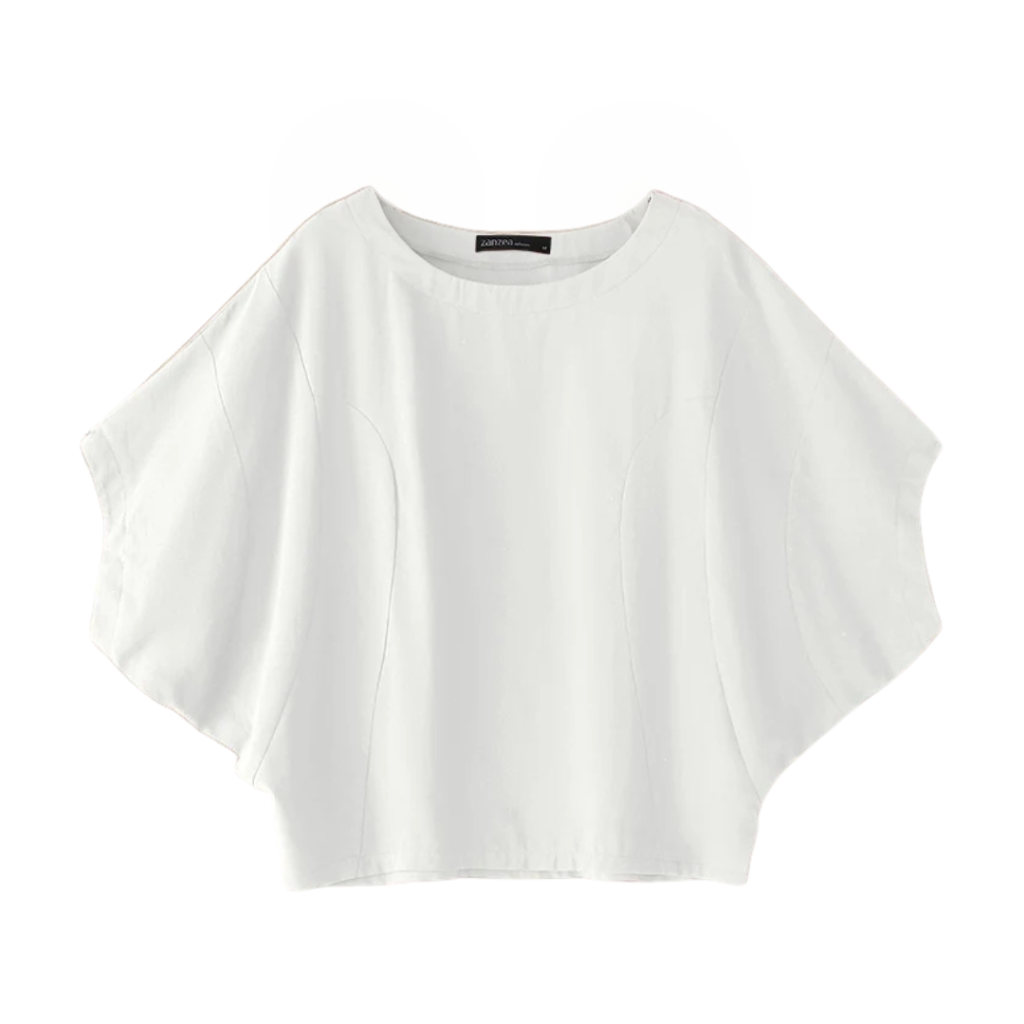 Freya | Blouse en lin à manches chauve-souris décontractée