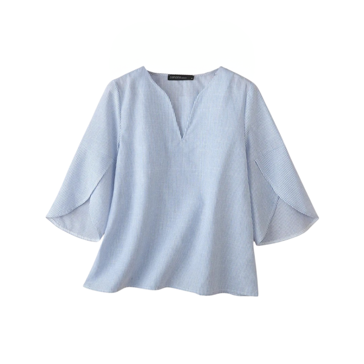 Chloe | Blouse fluide à col en V pour tous les jours