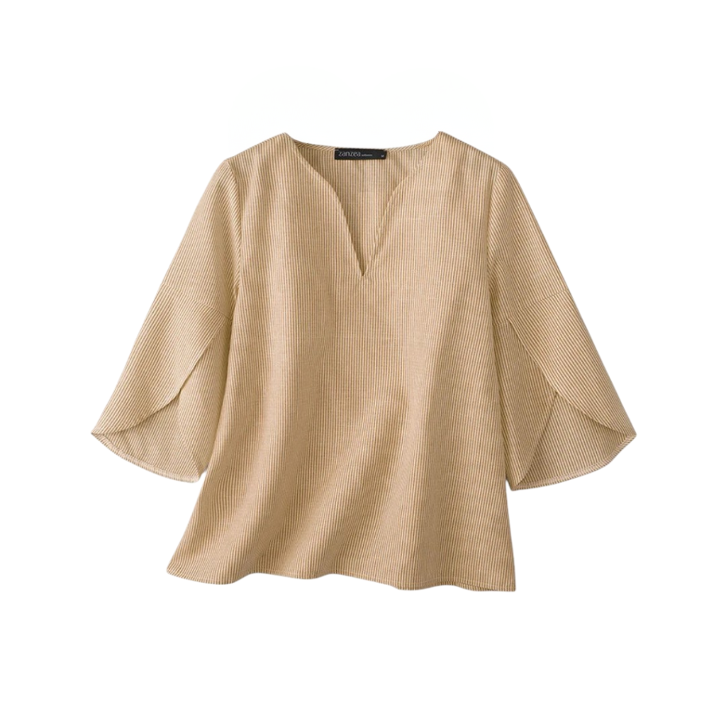 Chloe | Blouse fluide à col en V pour tous les jours