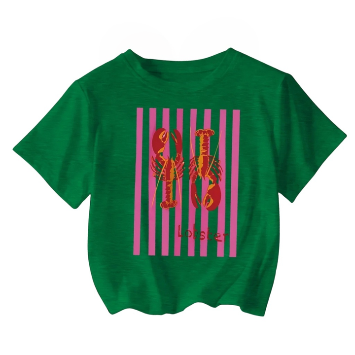 Mila | T-shirt graphique avec motif de homard audacieux