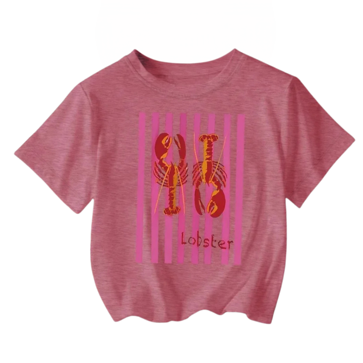 Mila | T-shirt graphique avec motif de homard audacieux