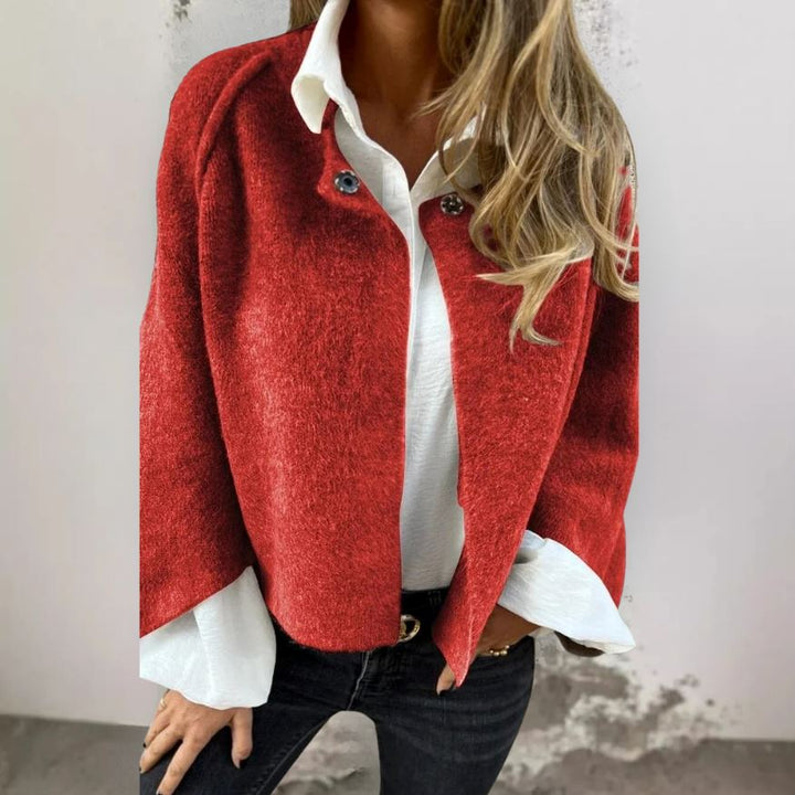 Sadie™ - Short Fur Jacket with Buttons