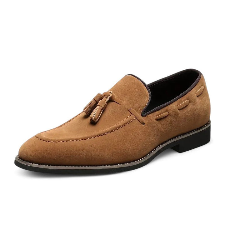 Riley | Mocassins en daim avec détail Penny ou pompon