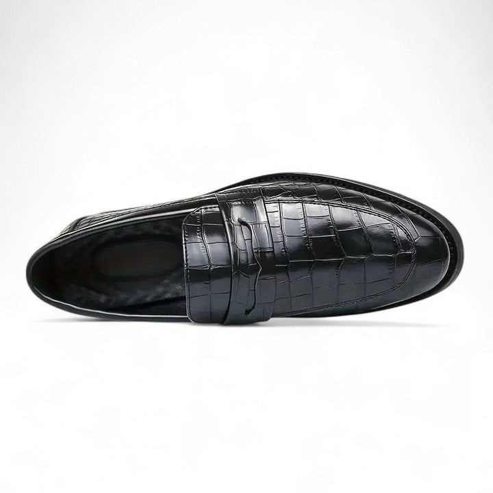 Marcus | Mocassins en cuir texturé à semelle rugged avec grip