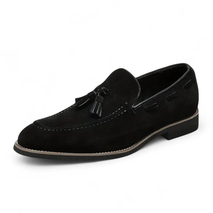 Riley | Mocassins en daim avec détail Penny ou pompon