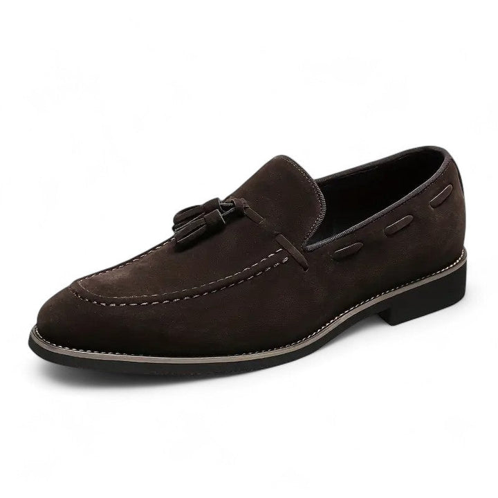 Riley | Mocassins en daim avec détail Penny ou pompon