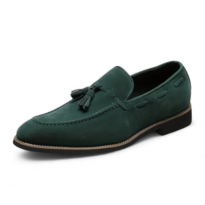 Riley | Mocassins en daim avec détail Penny ou pompon