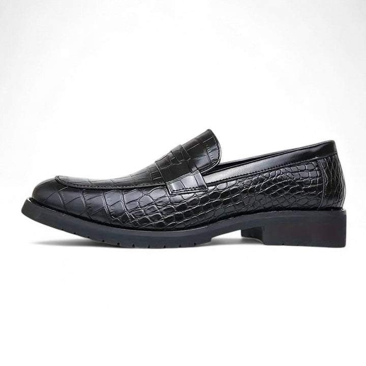 Marcus | Mocassins en cuir texturé à semelle rugged avec grip