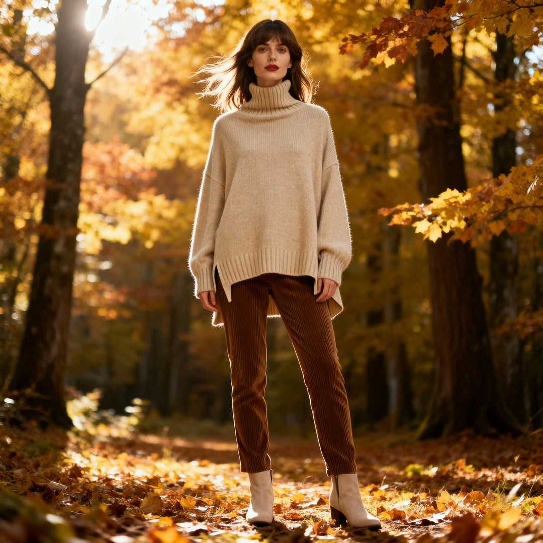 Pull Col Roulé Femme