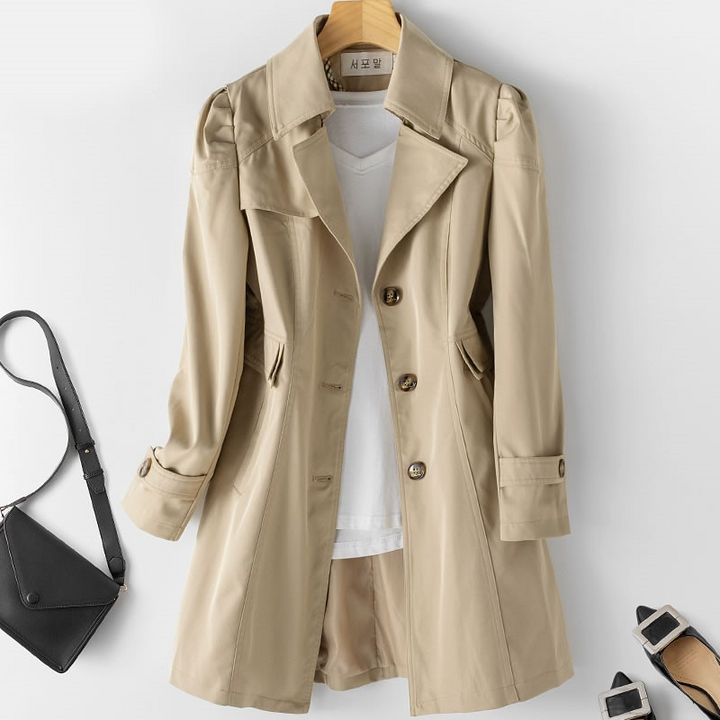 Raphaella™ Mid-Length Trench Coat