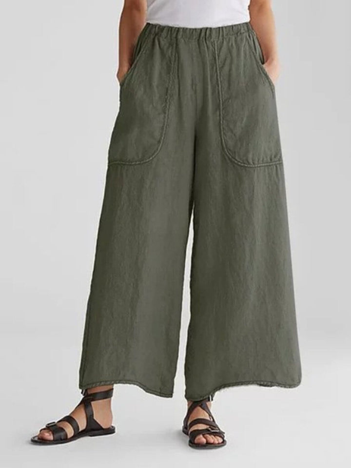 Saskia™ - Summer Pants Linen Pocket