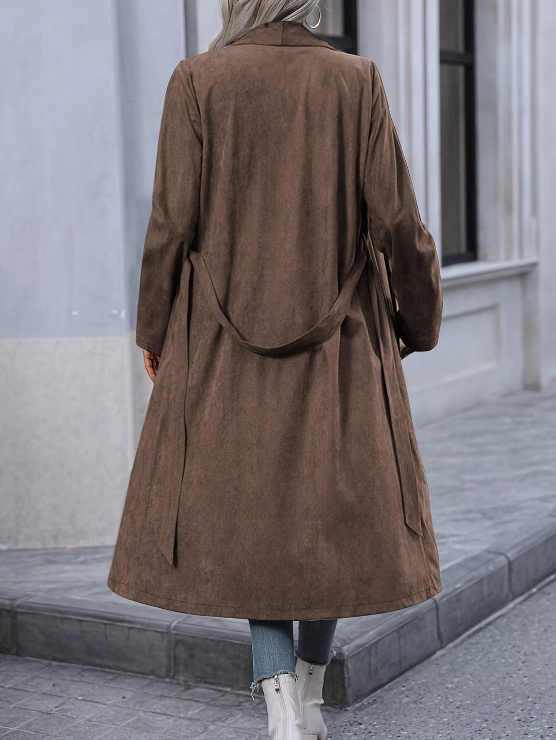 Bella™ | Stylish Vintage Brown Trench Coat