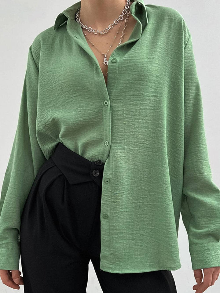 Nyla™ - Draped Collar Casual Cardigan