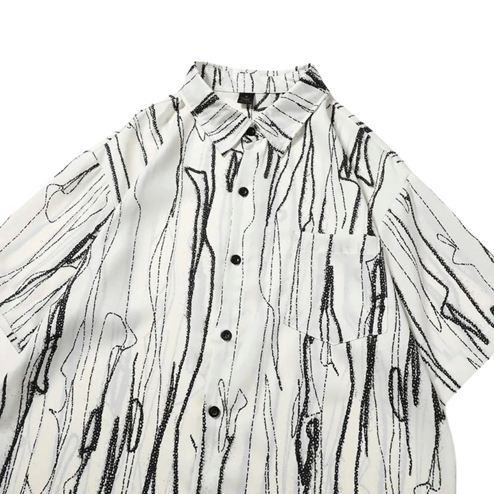 Chemise à manches courtes à imprimé abstrait Mitchell