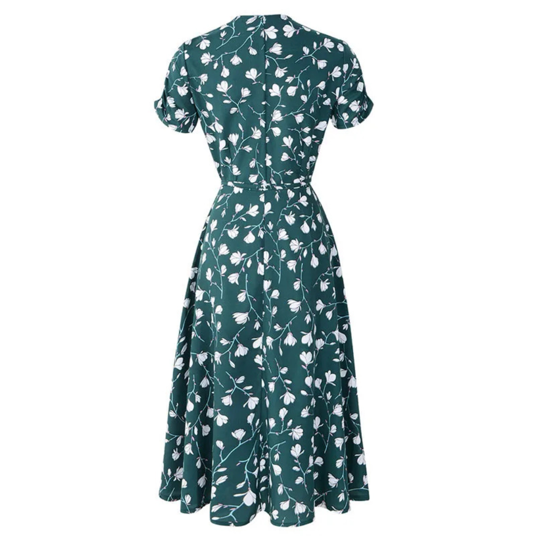 Anaïs | Robe portefeuille fleurie légère
