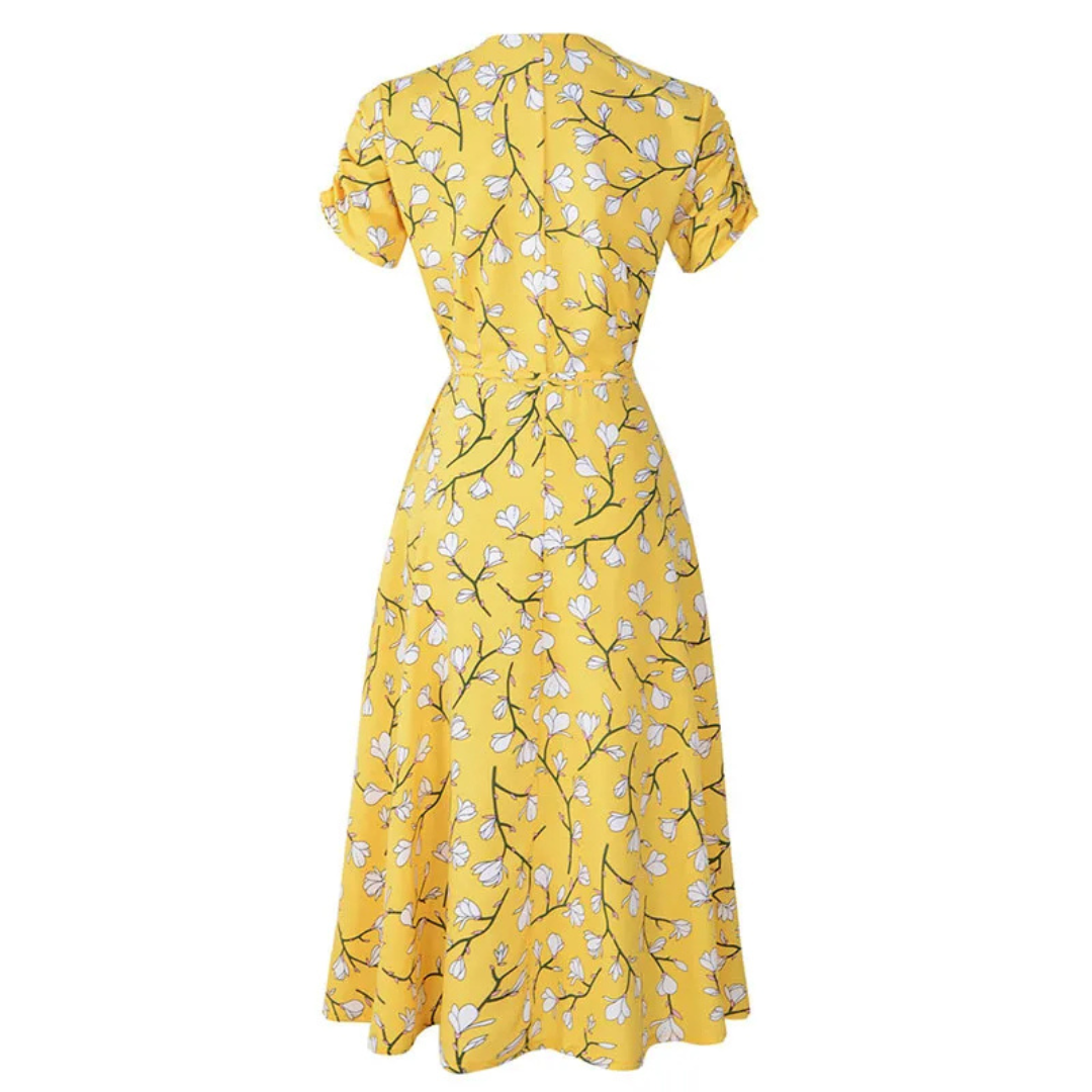 Anaïs | Robe portefeuille fleurie légère