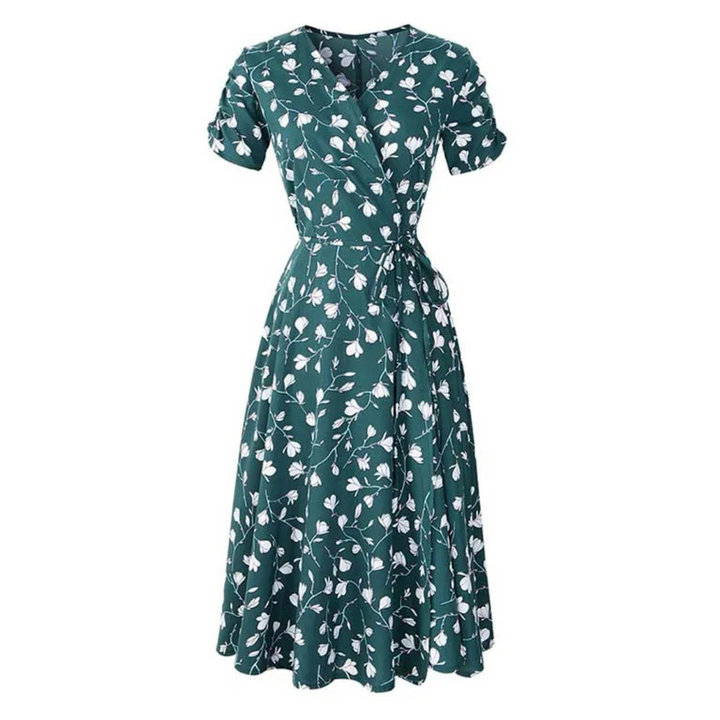Anaïs | Robe portefeuille fleurie légère