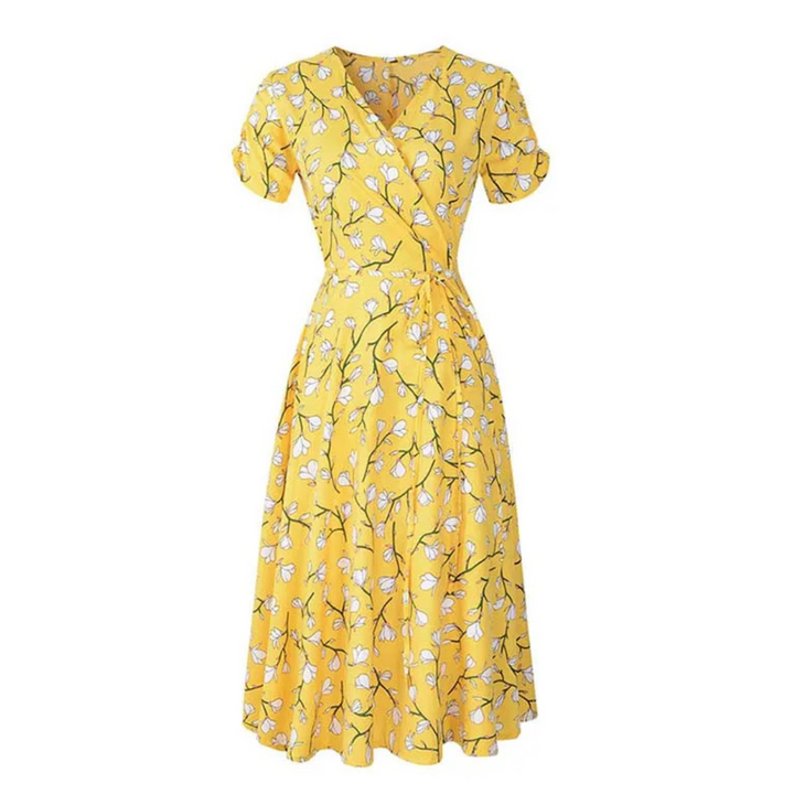 Anaïs | Robe portefeuille fleurie légère