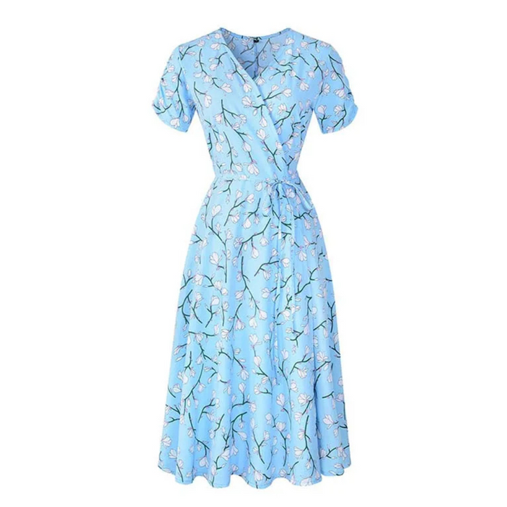 Anaïs | Robe portefeuille fleurie légère
