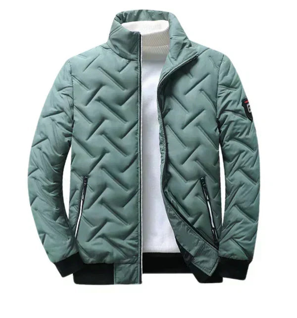 Tyson | Veste bomber Chevron rembourrée avec bouclier épuré