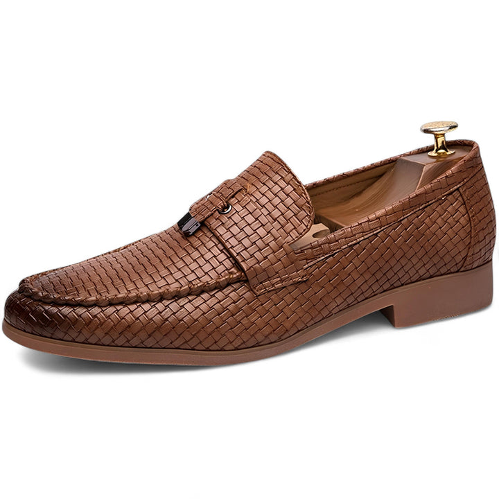 Marcus | Escarpins à enfiler tissés avec accent à boucle signature