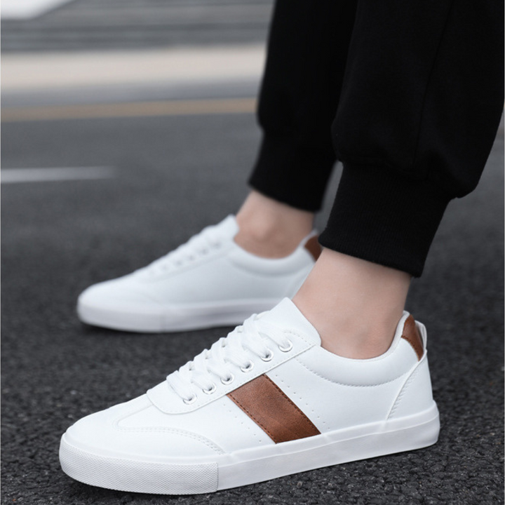 Zack | Baskets classiques respirantes avec finition en cuir végétalien