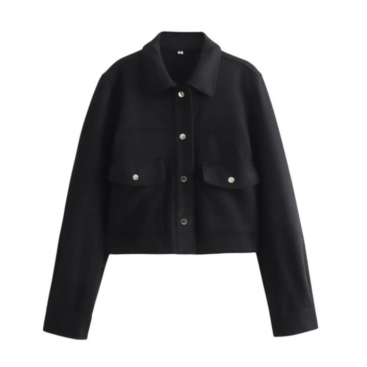Maëlys | Veste Croppée à Poches Boutonnées