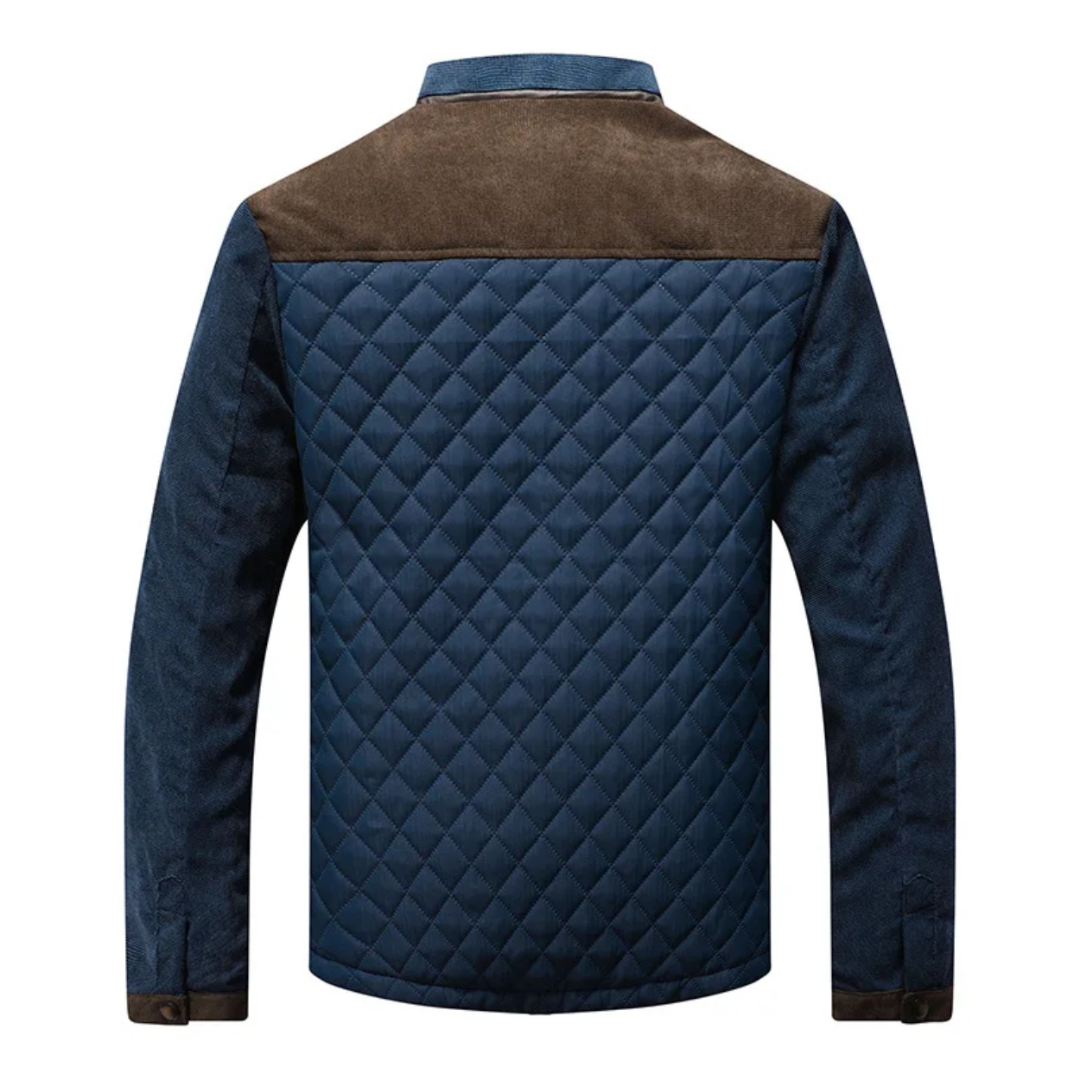 Noah | Veste Urbaine Matelassée avec Contraste en Daim