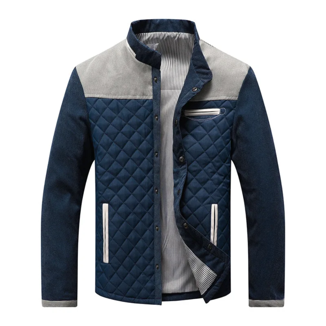 Noah | Veste Urbaine Matelassée avec Contraste en Daim