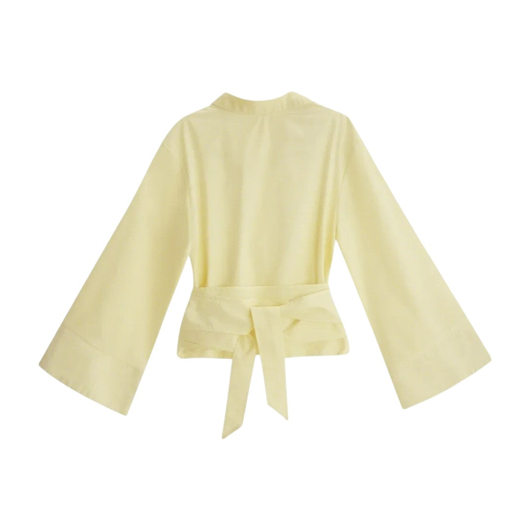 Chloe | Blouse élégante portefeuille avec manches étoffées