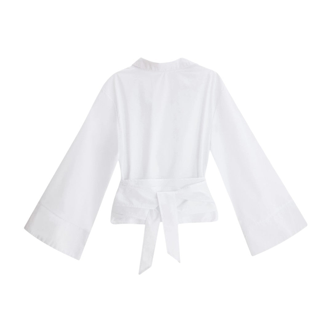 Chloe | Blouse élégante portefeuille avec manches étoffées