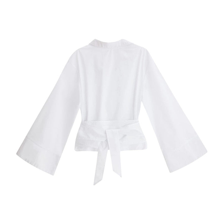 Chloe | Blouse élégante portefeuille avec manches étoffées