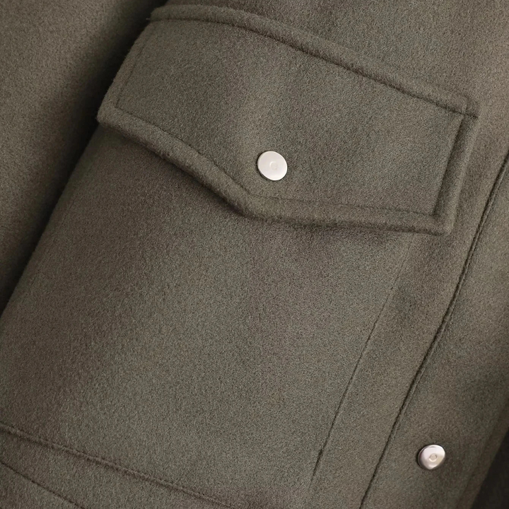 Maëlys | Veste Croppée à Poches Boutonnées