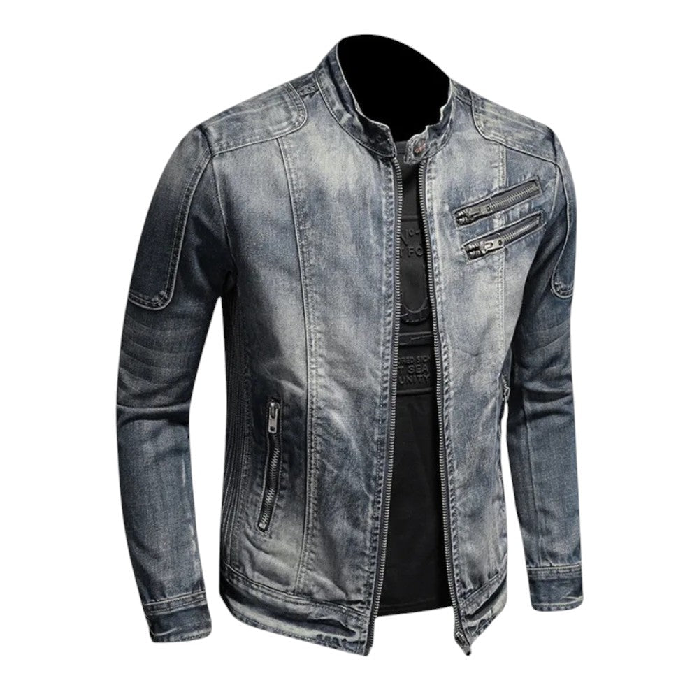 Trent | Veste en jean robuste à fermeture éclair