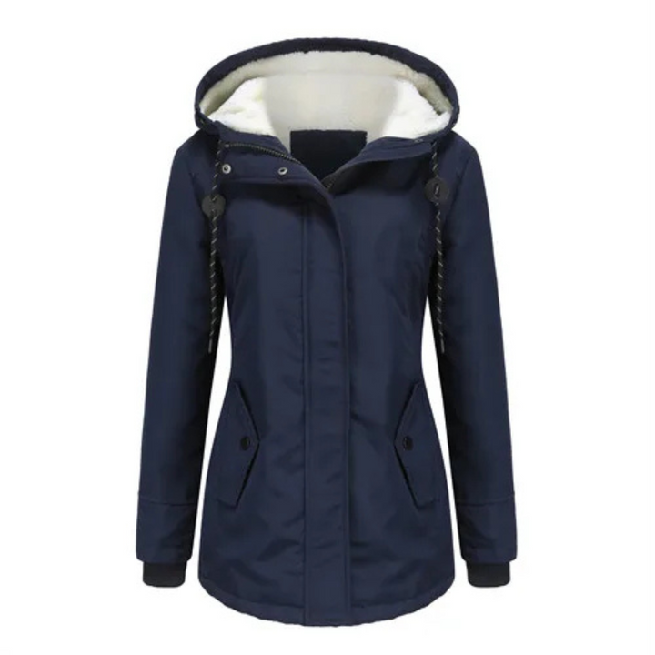 Élodie | Parka chaude imperméable avec capuche doublée