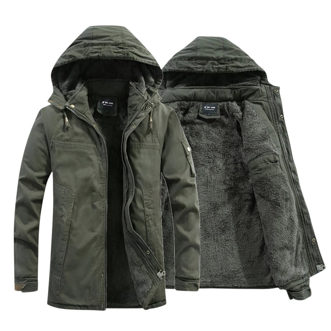 Brock | Veste d'hiver à capuche doublée en polaire