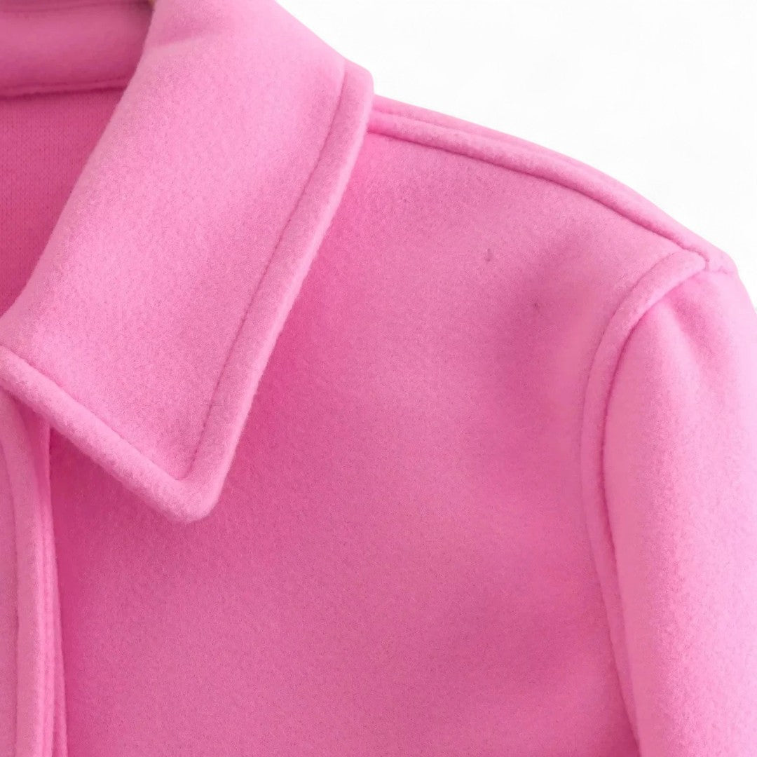 Maëlys | Veste Croppée à Poches Boutonnées