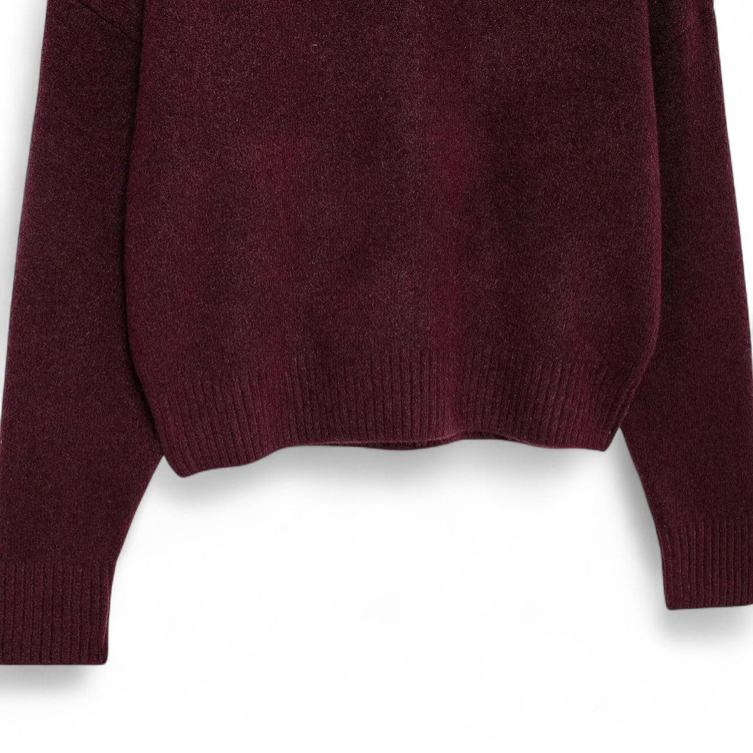 Élise | Pull col montant en maille douce