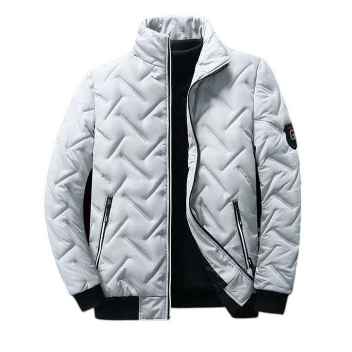 Tyson | Veste bomber Chevron rembourrée avec bouclier épuré