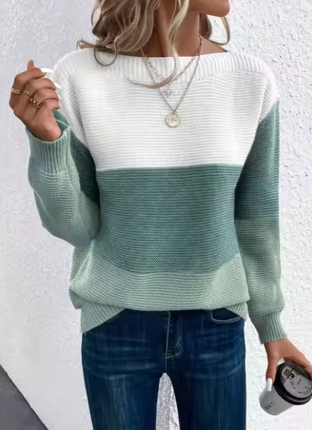 Kim™ | Elegant Tri-Colour Sweater